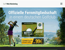 Tablet Screenshot of golf-web-marketing.de